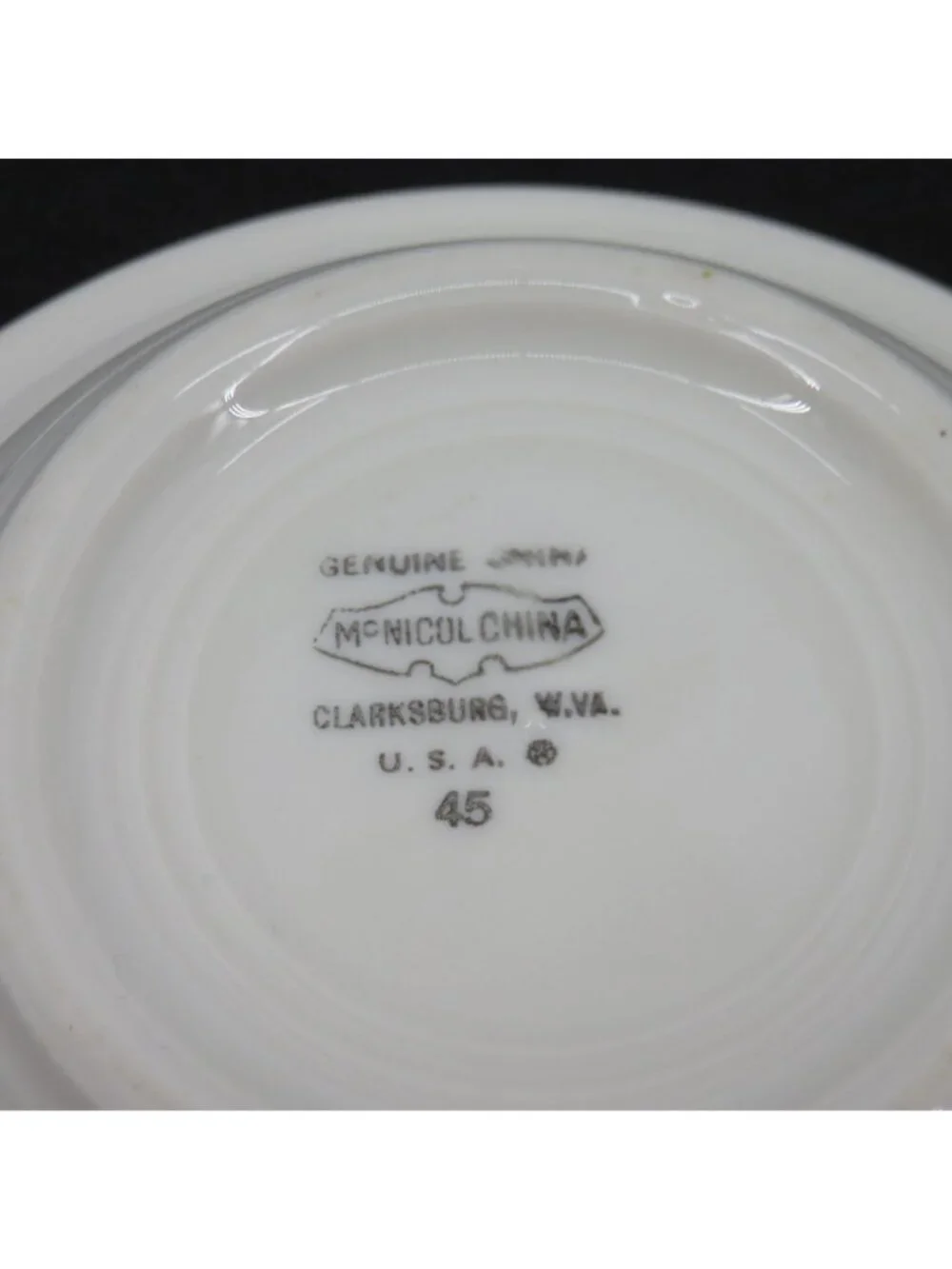 McNichol China Elks Lodge BPOE Bowl Plate Set Clarksburg VA Made in USA Vintage